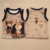 Musculosa Bebes Piel Polar Plush Chaleco Bear y Moose Bevibian en internet