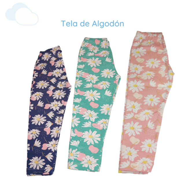 Pantalon Calza Bebe Algod n Flores Ropa Naranjo