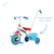 Triciclo Paw Patrol Juguetes Niños Little Licencia Original - comprar online