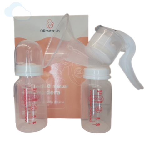 Sacaleche Manual y Mamadera Extractor de Leche Materna Or Maternity