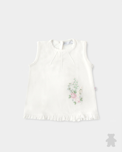 4538005 MUSCULOSA BORDADA FLOWERS - comprar online