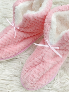 Pantuflas botitas de piel rosa dior - comprar online