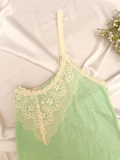 Pijama Filipa Verde Manzana - comprar online