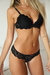 Conjunto Jackie Negro (Corpiño Push-Up con aro & Bombacha Less) - comprar online