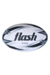 PELOTA RUGBY FLASH ATTACK NEGRA Y GRIS N°5