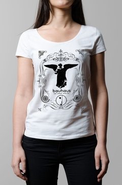 Remera Bauhaus blanca mujer