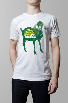 Remera Beach Boys pet sounds blanca hombre