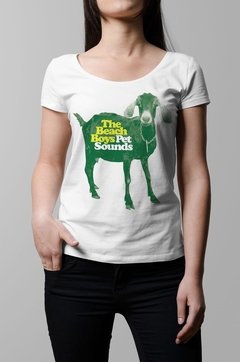 Remera Beach Boys pet sounds blanca mujer