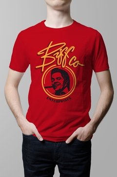 Remera Biff volver al futuro roja hombre