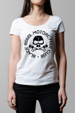 Remera Black Rebel Motorcycle Club blanca mujer