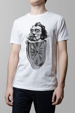 Remera Salvador Dalí blanca hombre