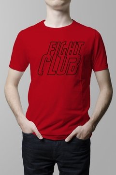 Remera Fight Club pelicula roja hombre