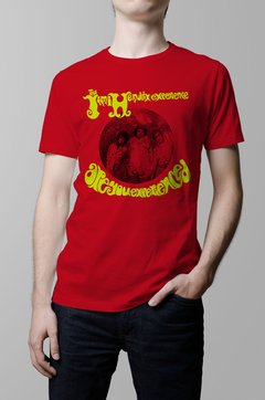 Remera Jimi Hendrix roja hombre