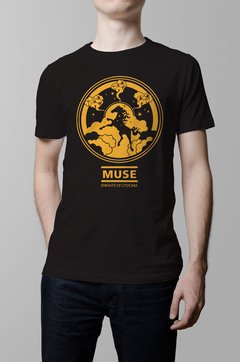 Remera Muse negra hombre