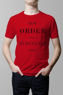 Remera New Order roja hombre