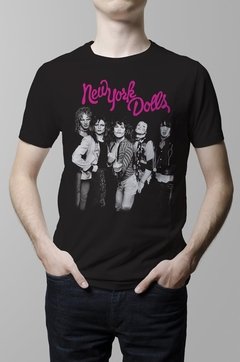 Remera negra New York Dolls hombre