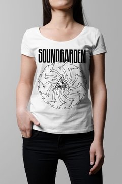 Remera Soundgarden blanca mujer