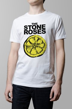 Remera Stone Roses blanca hombre