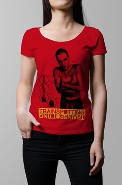 Remera Trainspotting roja mujer