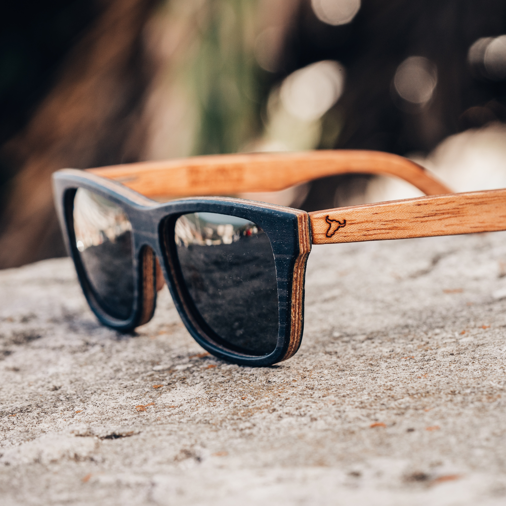 Anteojos de sol de madera Palo Santo Boreal Ebano combinado