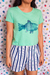 Remera Pez de Rio verde - comprar online