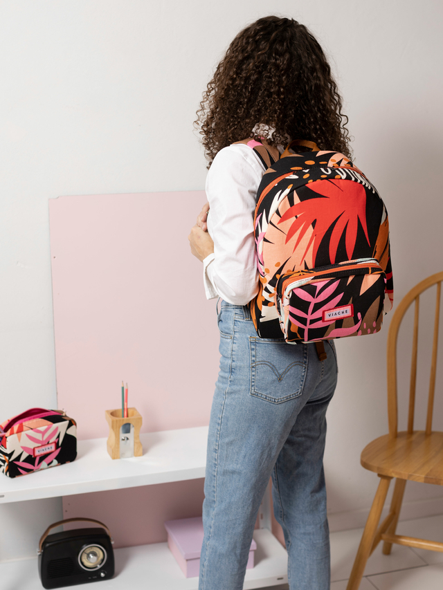 Mochilas con flores hot sale