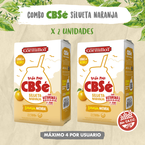 CBSé Silueta Naranja x 2 unidades