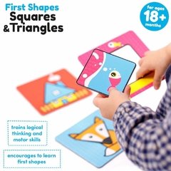 First Shapes Squares & Triangles Age 18m+ Puzzle - Children's Books