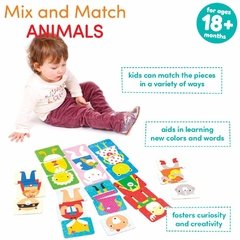 Mix and Match Animal Age 18m+ Game - Children's Books