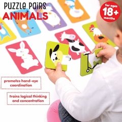 Puzzle Pairs Animals Age 18m+ Puzzle - Children's Books