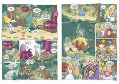 Disney Alice in Wonderland: The Story of the Movie in Comics Hardcover - Children's Books