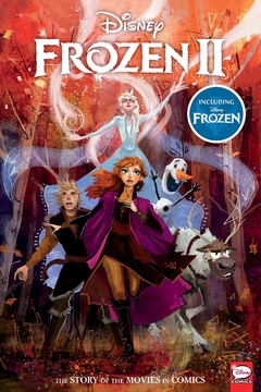 Disney Frozen and Frozen 2: The Story of the Movies in Comics Hardcover