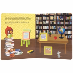 Baby Einstein - 10 Wooden Blocks and Interactive First Look and Find Board Book Set - PI Kids - Children's Books