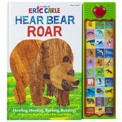 World of Eric Carle, Hear Bear Roar 30 Animal Sound Book - PI Kids (Play-A-Sound)