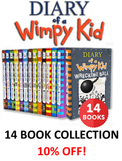 10% OFF Wimpy Kid Collection Hardcover Books 1-14 HARDCOVER