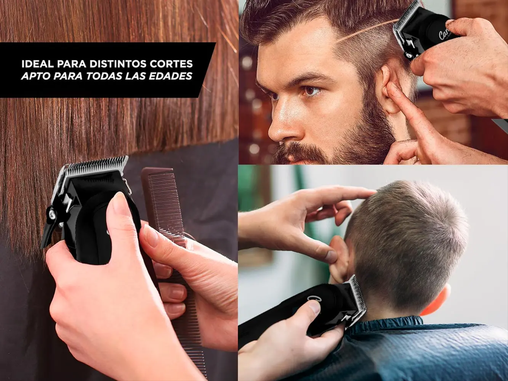 M quina de Cortar Pelo Care By Gadnic S2000 Profesional 8 Peines