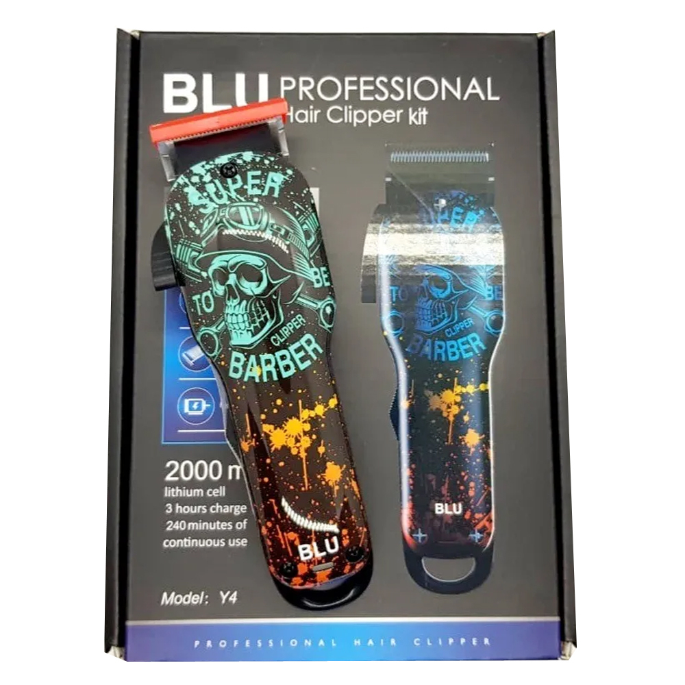Maquina de Cortar Pelo Blu Profesional Barber Inalambrica 2 velocidades