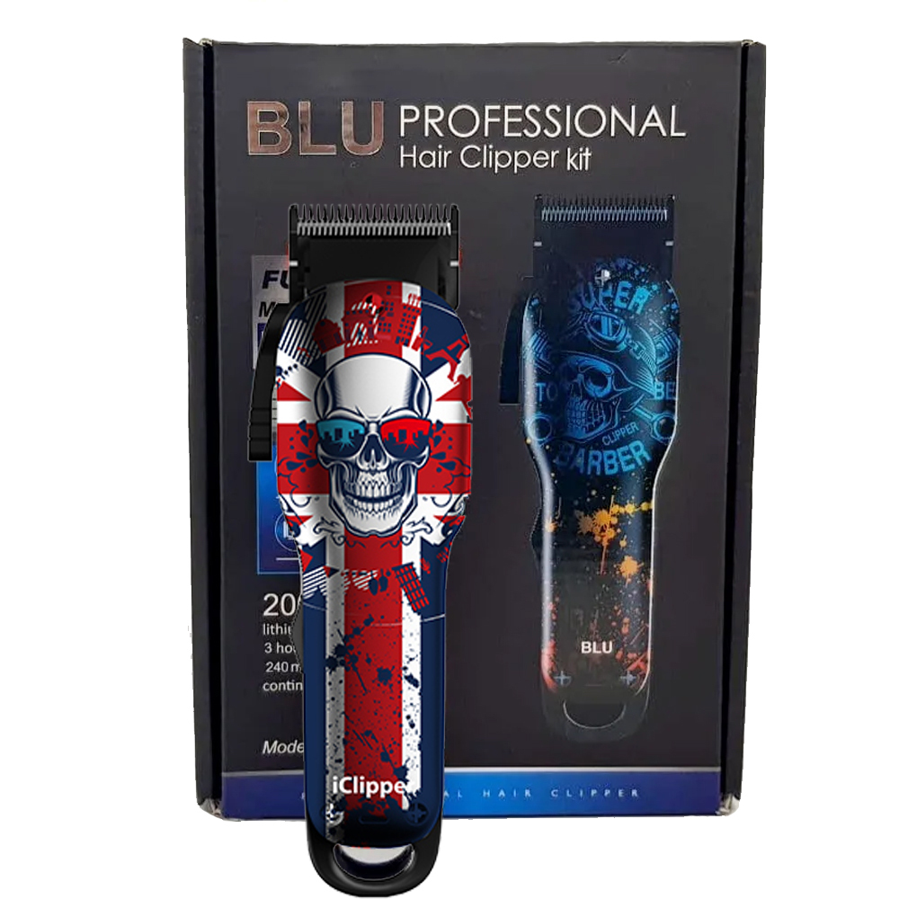 Maquina de Cortar Pelo Blu Profesional Barber Inalámbrica 2 velocidades