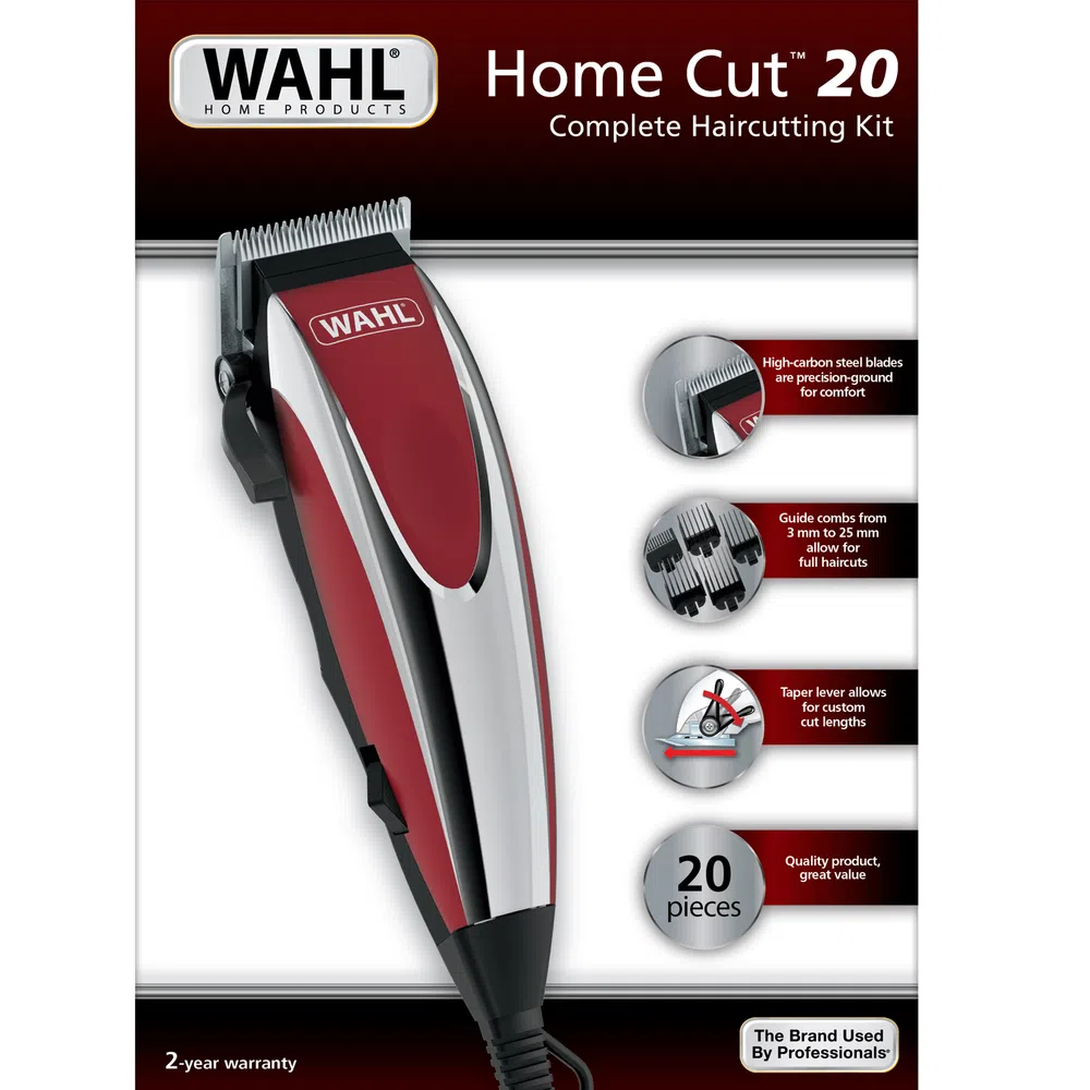 Maquina de Corte Kit Peluqueria Home Cut 20 Piezas WAHL
