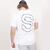 "S" White T-shirt on internet