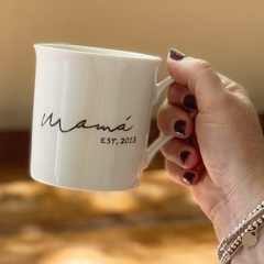 Taza Mamá, de Porcelana Pintada a Mano - comprar online