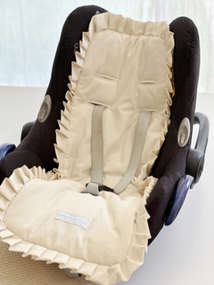 Colchoncito Baby con Volados Tusor Natural - comprar online