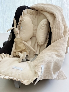 Colchoncito Baby con Volados Tusor Natural