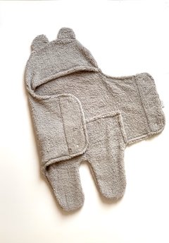 Osito Newborn de Micropiel gris lisa - comprar online