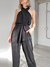 Pantalon Jade Creppe Negro TS - comprar online