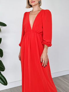 Vestido Ambar Rojo - comprar online