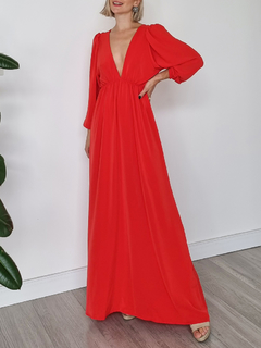 Vestido Ambar Rojo - tienda online