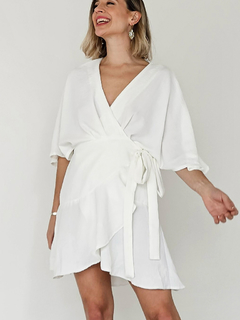 Vestido Pia Blanco - tienda online
