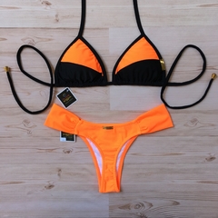 Biquíni Dual BOF Preto-Laranja Neon - comprar online