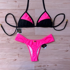 Biquíni Dual BOF Preto-Rosa Neon - comprar online